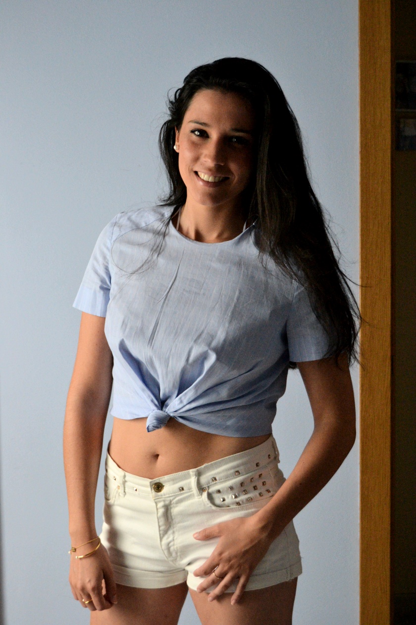 pureBCH - Blue cropped top