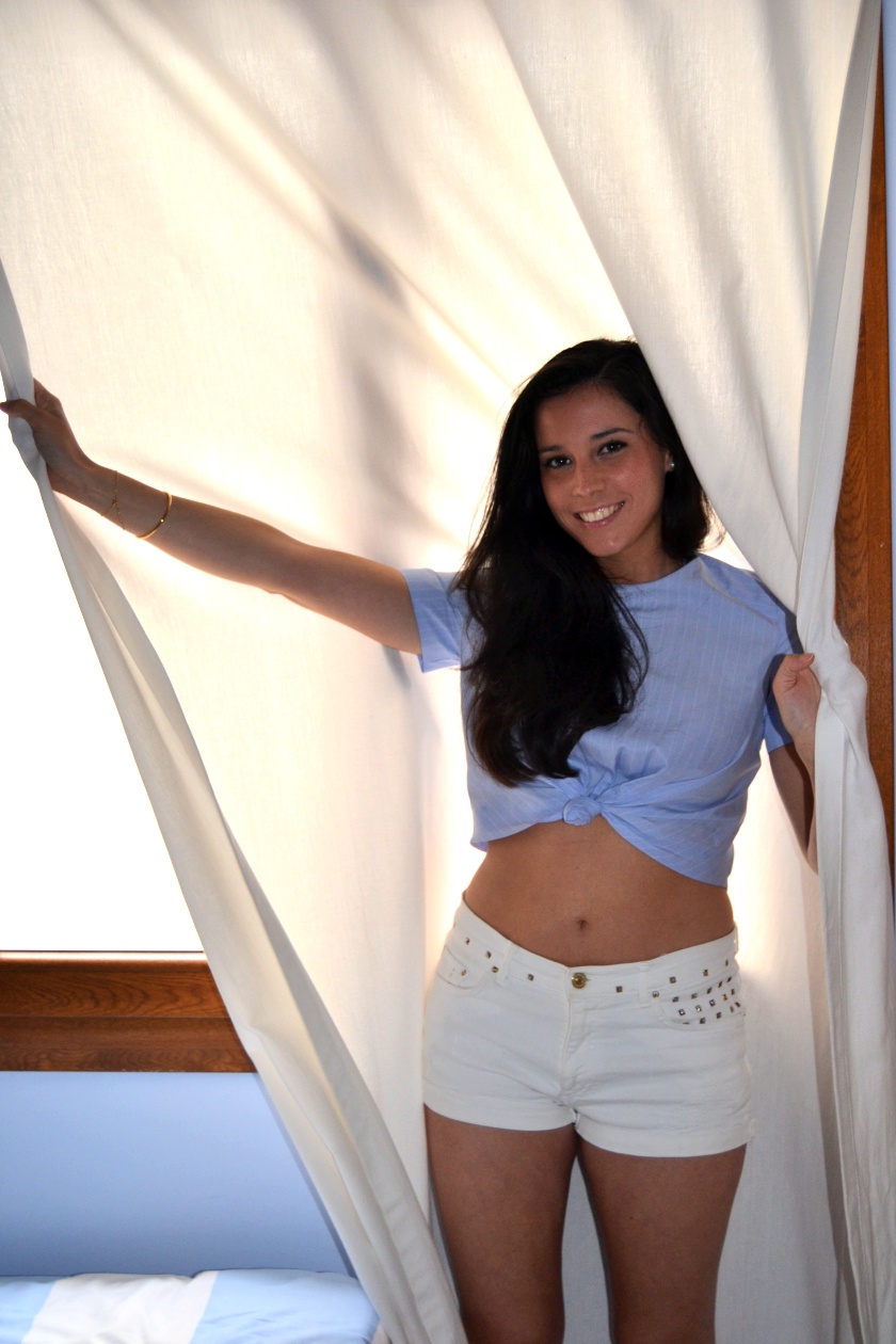 pureBCH - Blue cropped top