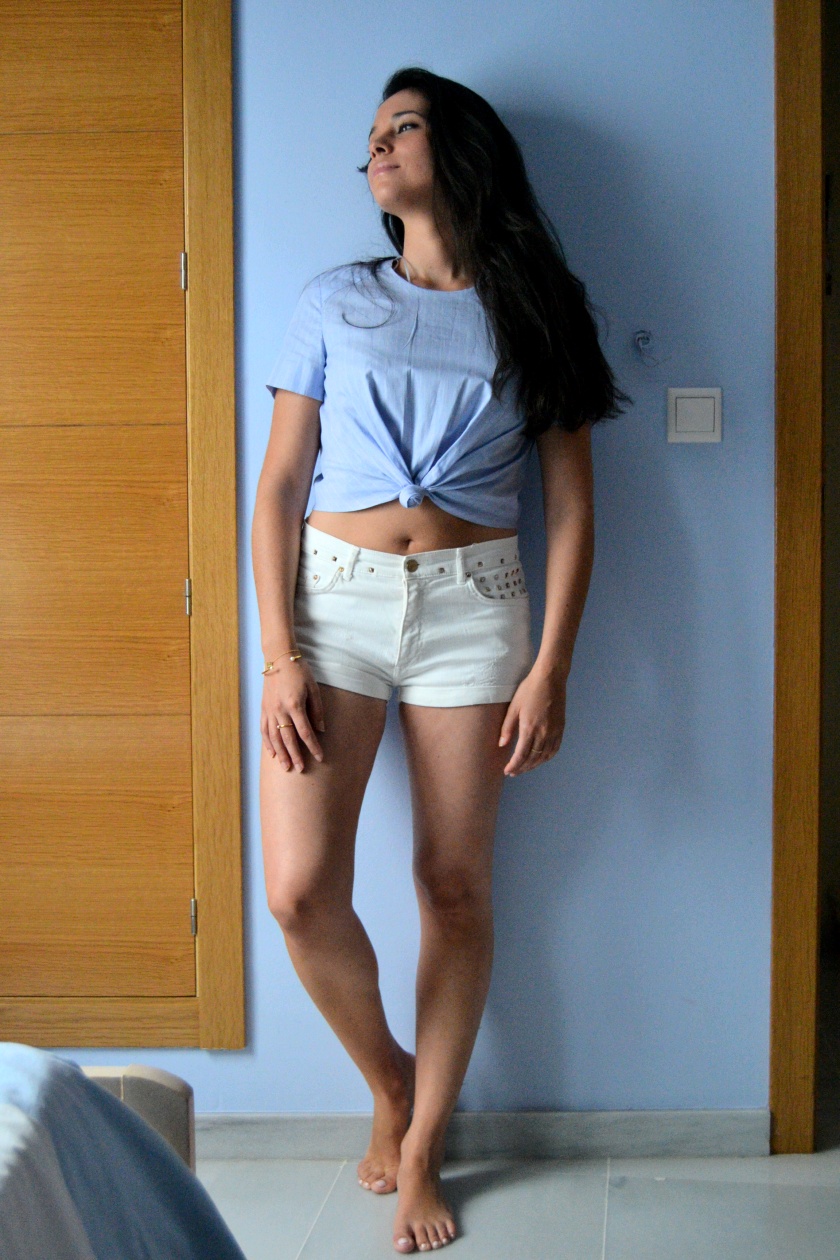 pureBCH - Blue cropped top