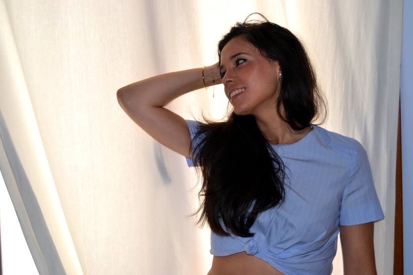 pureBCH - Blue cropped top