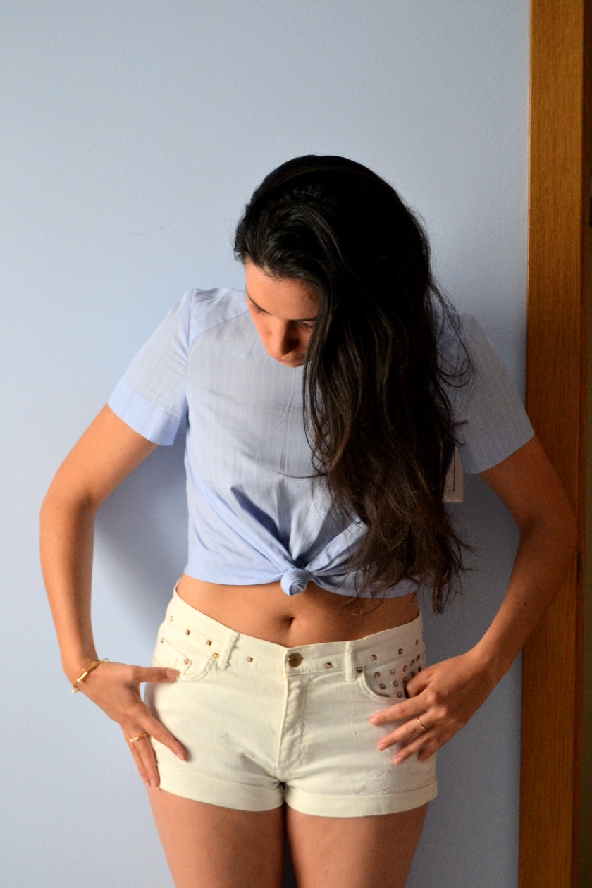 pureBCH - Blue cropped top